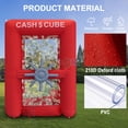 thumbnail image 6 of Sayok Red 5.9x8.2ft Inflatable Cash Cube Booth (NO Blower)Large Money Grab Machine for Games Event Promotion, 6 of 13