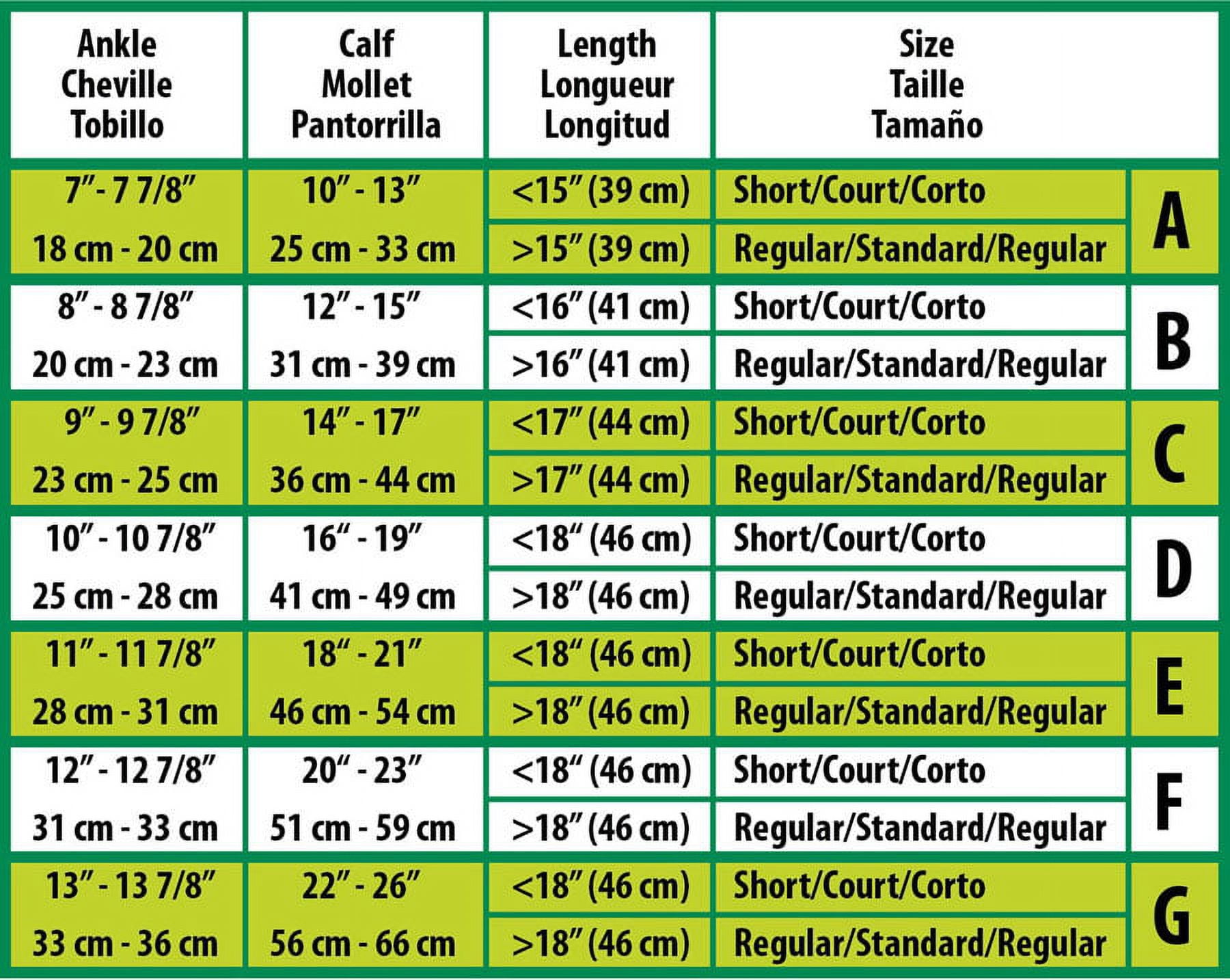 CURAD Knee-High Cushioned Compression Socks with 15-20 mmHg, White, Size B, Regular Length, 1 Pair