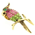 thumbnail image 2 of Pink Parrot Lapel Pin, 2 of 4