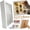 White, variant on DIY Mini Museum Silhouette Box, Celebrate Your Unique Memories, 2026 New Memory Display Kit with Mini Figurines Gold Frames, Ideal Gift for Valentine's Day Wedding Anniversary Home Decor (Black1pcs)