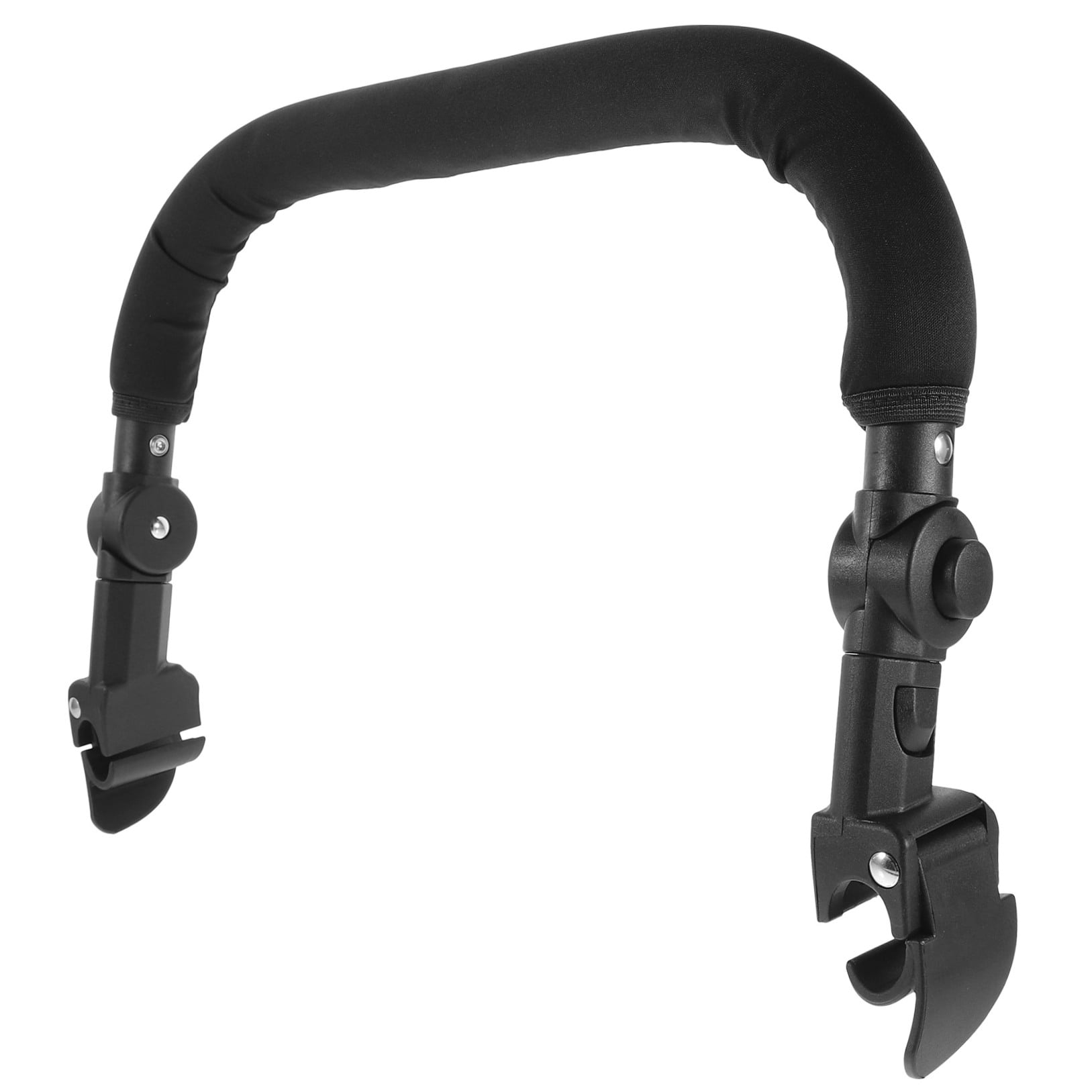 Beaupretty Universal Stroller Armrest Adjustable Handle Black Sponge 1Set