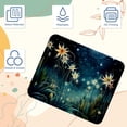 thumbnail image 3 of Starry Plants Square Non-Slip Rubber Bottom Printed Desk Mat Mousepad for Office and Gaming - 8.3x9.8 Inch, 3 of 6