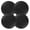 Black, variant on Homebia Designs Beaded Placemats Set of 4 - Round Farmhouse Charger Mats - Handcrafted Decorative Glitz Table Placemats for Dinner Parties, Holidays, Weddings & Elegant Dining Décor - 13 Inch Silver