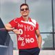 thumbnail image 4 of Balery Saying Ho Ho Ho Camisa Polo de Hombre con Estampado, de Manga Corta y Tejido Medio, Camisa Tipo Golf Polo-Large, 4 of 6