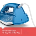 thumbnail image 4 of Steam Iron-Nonstick Soleplate, Variable Steam, 1200W, Pivoting Cord, 8ft Cord Length, 4 of 7