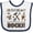 White and Navy, variant on Inktastic Archaeology Rocks Archaeologist Boys or Girls Baby Bib