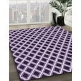 thumbnail image 2 of Ahgly Company Indoor Square Patterned Dark Purple Area Rugs, 8' Square, 2 of 6