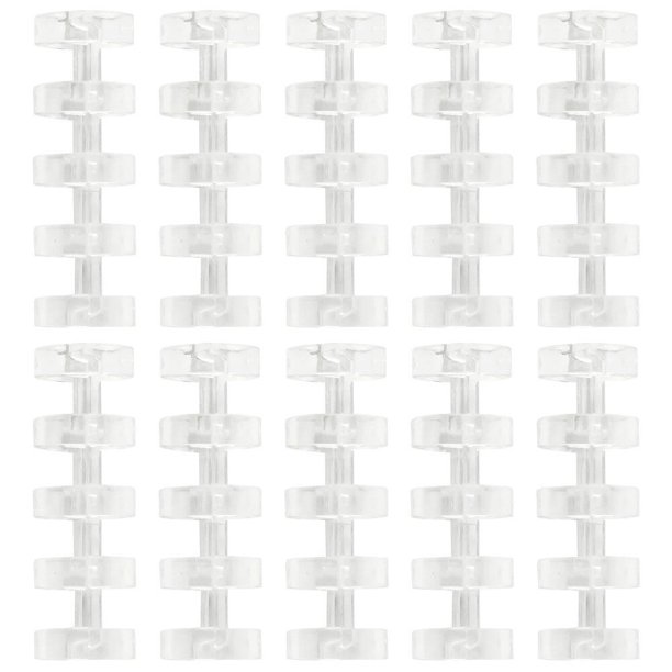 20pcs LIBRADORES DE HOJA suelto Scrapbook Libro Lluvia Clips de Cinco orificios segmentados (como se muestra)
