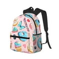 thumbnail image 2 of Daiia Cupcakes and Donuts School Backpack for Men Women, Unisex Large Waterproof Bookbag Schoolbag Casual Daypack for High School/College/Teens/Travel/Work Black, 2 of 8