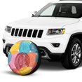 thumbnail image 2 of Kdxio Colorful Wool Balls for Tire Cover Wheel Protectors Tyre Covers Weatherproof Wheel Covers Universal Fit for Trailer Rv SUV Truck Camper Travel Trailers 17 inch, 2 of 8
