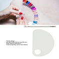 thumbnail image 4 of Paleta De Mezcla Cosmética, Paleta De Arte De Uñas De Textura Brillante Acrílico Transparente Portátil Forma Semicircular Multifuncional Para Pintura, 4 of 7