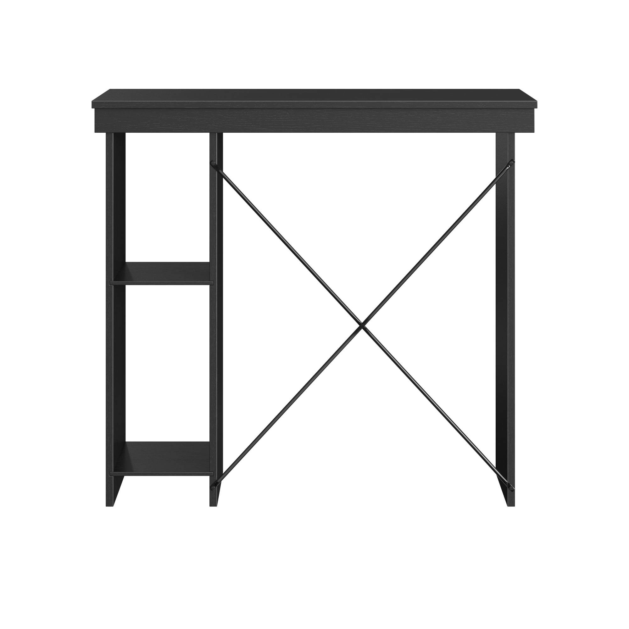 Mainstays Ardent No Tools Small Space Writing Desk, Black
