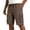 Coffee, variant on Relaxed Fit Cargo Shorts for Men with Deep Side Pockets - Elastic Waist Drawstring Casual Walking Shorts - Lightweight Quick-Dry Utility Work Shorts for Summer Army Green L