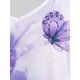 thumbnail image 3 of Tank Top con Estampado de Mariposa en Talla Extra con Escote Pico Rosegal  Camisetas sin mangas de talla grande, 3 of 5