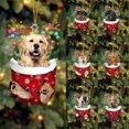 thumbnail image 2 of Adornos navideños Lindo cachorro de perro Árbol de Navidad Colgante Decoración navideña para el hogar Decoración de fiesta de boda de bricolaje Año Nuevo 2023, 2 of 5