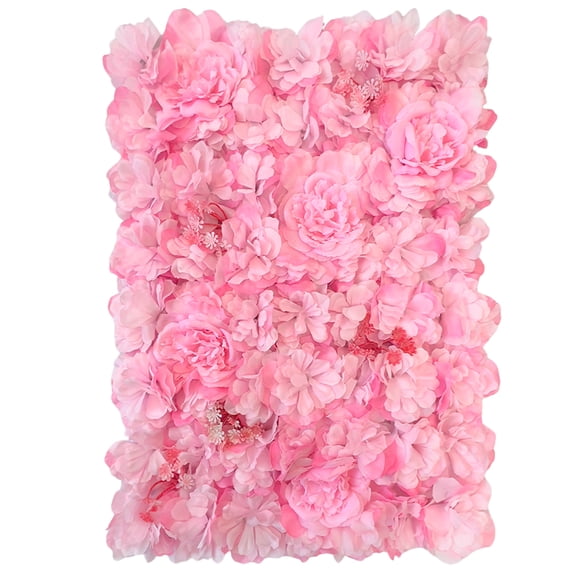 Muro de Flores artificiales DECO PVC Premium Caja 8pz fresa