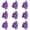 B, variant on 200 Pcs Glowing Stones Decorative Rocks Luminous, Glow in The Dark Pebbles Shell Starfish Shape for Aquarium Garden Walkway Table Vase Filler, Home Decorative Objects, Purple