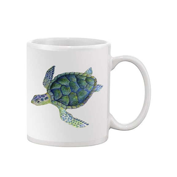 Hand Drawn Sea Turtle Mug - Image by Shutterstock,