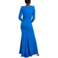 thumbnail image 2 of Badgley Mischka womens  Blouson Gown, 10, Blue, 2 of 3