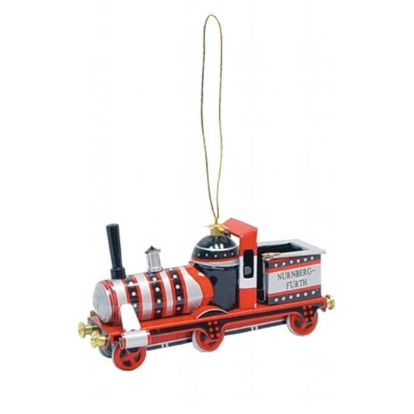 SHAN AT12 Collectible Tin Ornament - Red Train