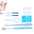 Crtynell Oral Care Kit, Portable Orthodontic Toothbrush Kit Oral Care