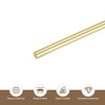 thumbnail image 4 of Uxcell Brass Rods 1/8" x 12" Brass Solid Round Rod for Handle Pin DIY Craft Material 12Pcs, 4 of 7