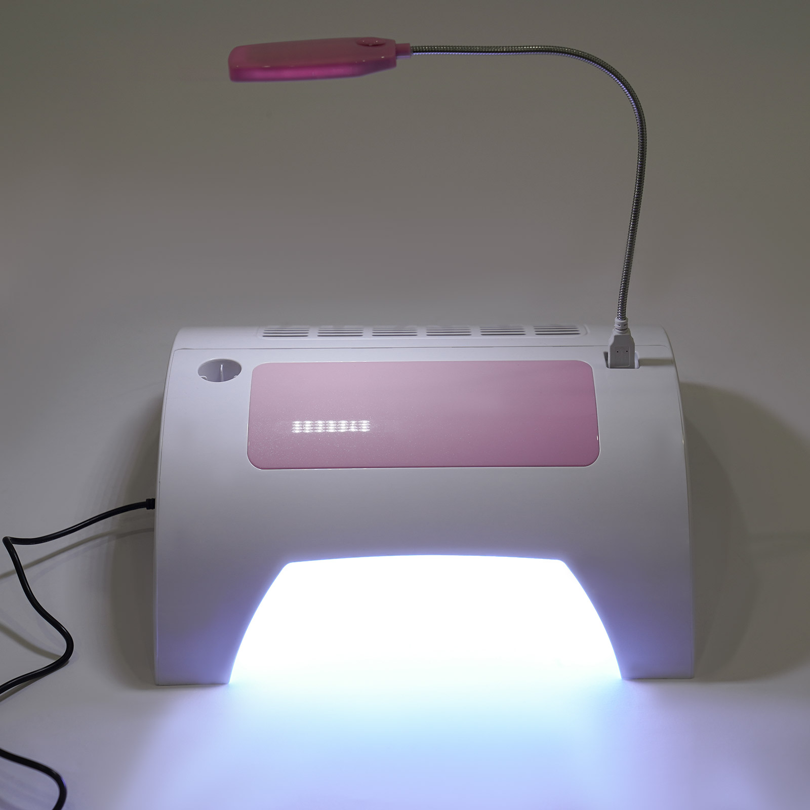 5 In 1 Nail Lamp With Dust Collector, UV/LED Light & Custom Timing