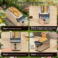 thumbnail image 6 of WHALLPRO 4 Slice Long Slot Toaster, Touch Screen with Projection Display,1.5" Wide Slots, 5 Bread Types & 11 Shade Settings, 6 of 8