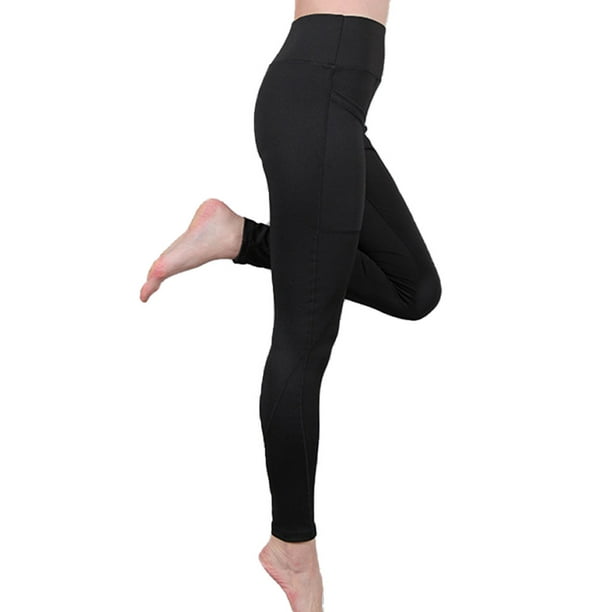 Leggings High Waist Yoga Stretch Pants Fitness Sports Woman Outfits, Black,  XL