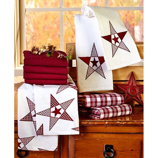 10Pc. Country Star Kitchen Towel Set