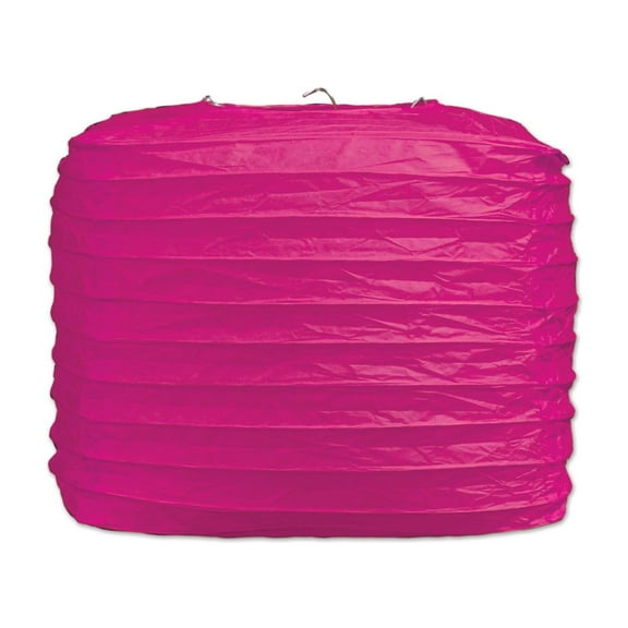 Beistle Square Paper Lanterns Cerise (Case of 24)