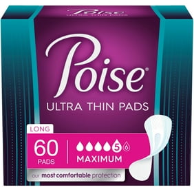 Poise Daily Liners Incontinence Liners Very Light Absorbency Liners Long 24 Count Walmart Com Walmart Com