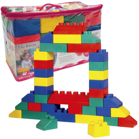 Edushape Giant Soft EduBlocks, Assorted Shapes and Colors, Set of 26
