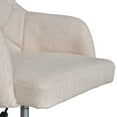 thumbnail image 5 of VECELO Office Chair with Armrests, Height Adjustable PU Leather Ergonomic Desk Chair, Computer Chair with Footrest Ring, Beige, 5 of 8