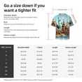 thumbnail image 5 of Gukieu Iconic Global Landmarks Print Men's Short-sleeved Shirts, Button-down Pocket Shirts, T-shirts, Beach Vacation Travel Summer Clothing-4X-Large, 5 of 5