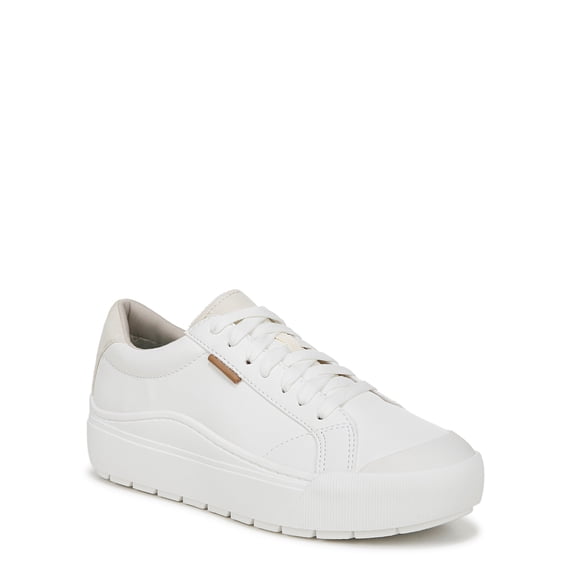 Dr. Scholl's Time Sneaker Womens' Shoes, White Smooth, 9.5 Wide