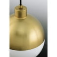 thumbnail image 4 of Progress Lighting Globe Collection 1-Light Pendant, Steel, Brushed Bronze, Opal Glass Shade, 4 of 10