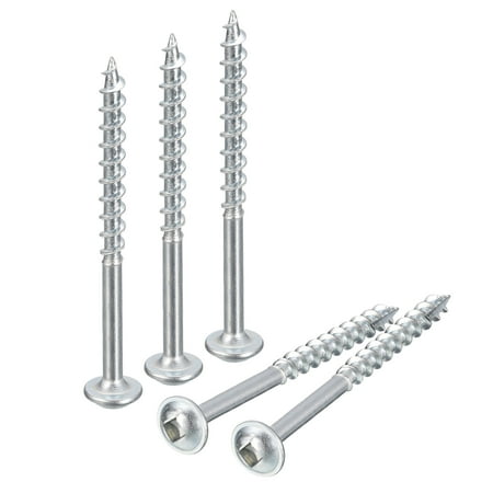 

#8x2 Pocket Hole Screws 100 Pack Square Drive Self Tapping Wood Screws Zinc Plated