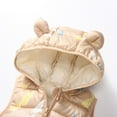 thumbnail image 4 of URMAGIC Toddler Kids Sleeveless Down Bear Ear Hooded Jacket Baby Girls Boys Winter Puffer Vest Waistcoat, 4 of 11
