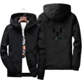 thumbnail image 3 of 2024 nueva primavera otoño hombres Messi signo impresión al aire libre Camping hombres cremallera Sudadera con capucha impermeable hombres deportes protector solar chaqueta grande, 3 of 5