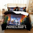 thumbnail image 1 of siniker Bedding Set Kids Quilt Cover 3D Cartoon Playing Bed Cover Set with Pillowcase and Zipper Closure, 1 of 2