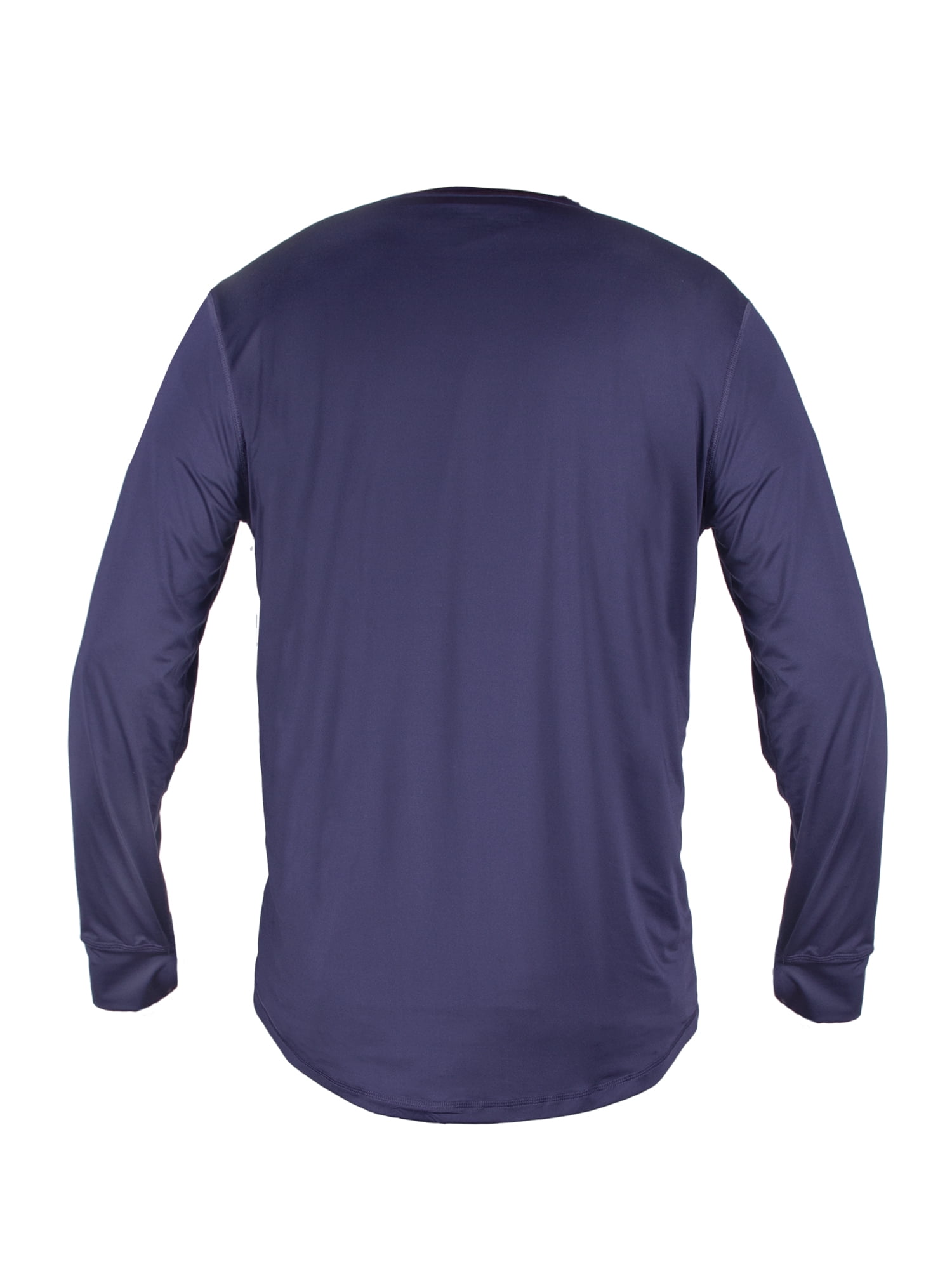 Wrangler Men's Performance Moisture Wicking Base Layer Crew Neck Top With 4-Way Stretch and Drop Tail Hem