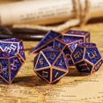 thumbnail image 2 of Cusdie 7-Die Metal DND Dice Set, Maze Design Metal Polyhedral D&D Dice Set for DND Dungeons and Dragons TTRPG Role Playing Games, 2 of 5