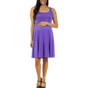 24/7 Maternity Women's Sleeveless Tank Knee-Length Dress