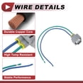 thumbnail image 5 of 1 Set Front Turn Signal Light Socket Wiring for Toyota Tacoma 1998-2000 No.9007599078 Lamp Bulb Pigtail Connector Harness with ​Pre-Wired Plug​​, 5 of 7