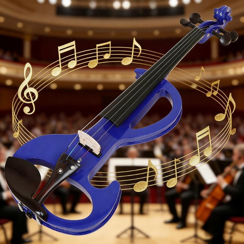 CEORPER Adults Kids Student Beginner Electronic Violin Accessory Set with Violin Case