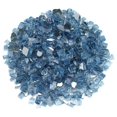 thumbnail image 1 of Fire Glass Réfléchissant Bleu Pacifique de 1/2 Pouces, Sac de 20 lb, 1 of 4