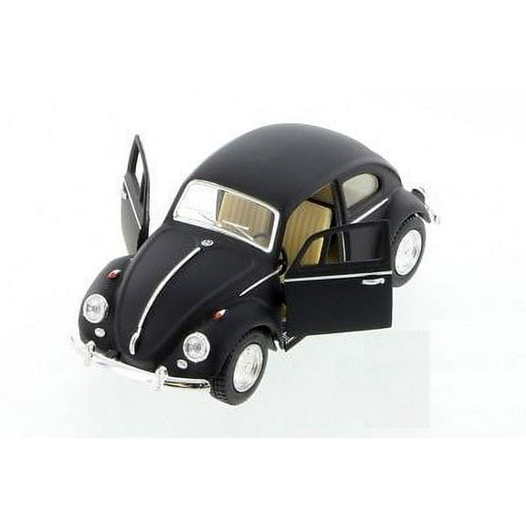 5" Kinsmart 1967 VW Volkswagen Beetle Matte Diecast Model Toy 1:32 Black