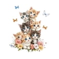 thumbnail image 4 of Pegatinas de pared de gatitos, calcomanías de pared de gato, murales de PVC, decoración de arte de pared para dormitorio, sofá, TV, fondo, sala de est, 4 of 7