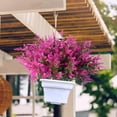 thumbnail image 3 of 8Pcs Artificial Lavender Fake Plastic Flowers - Realistic UV Resistant & No Fade Faux Greenery Plants for Outdoor Garden, Porch, Patio & Indoor Table Centerpieces,Spring Summer Decoration (Pink), 3 of 7